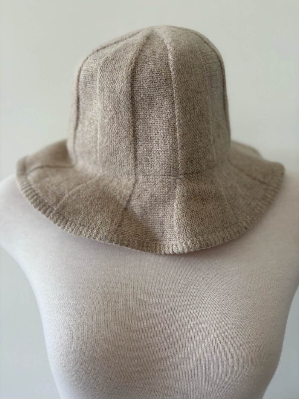 Wool Blend Style Bucket Hat | Beige | Soft Fit